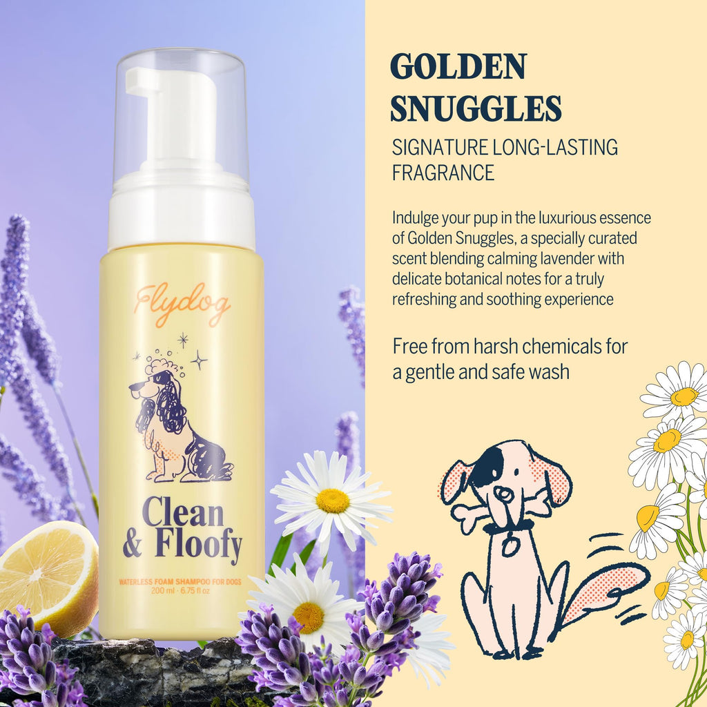 Dry Dog Shampoo with Glove No Rinse Spray Foam V71975