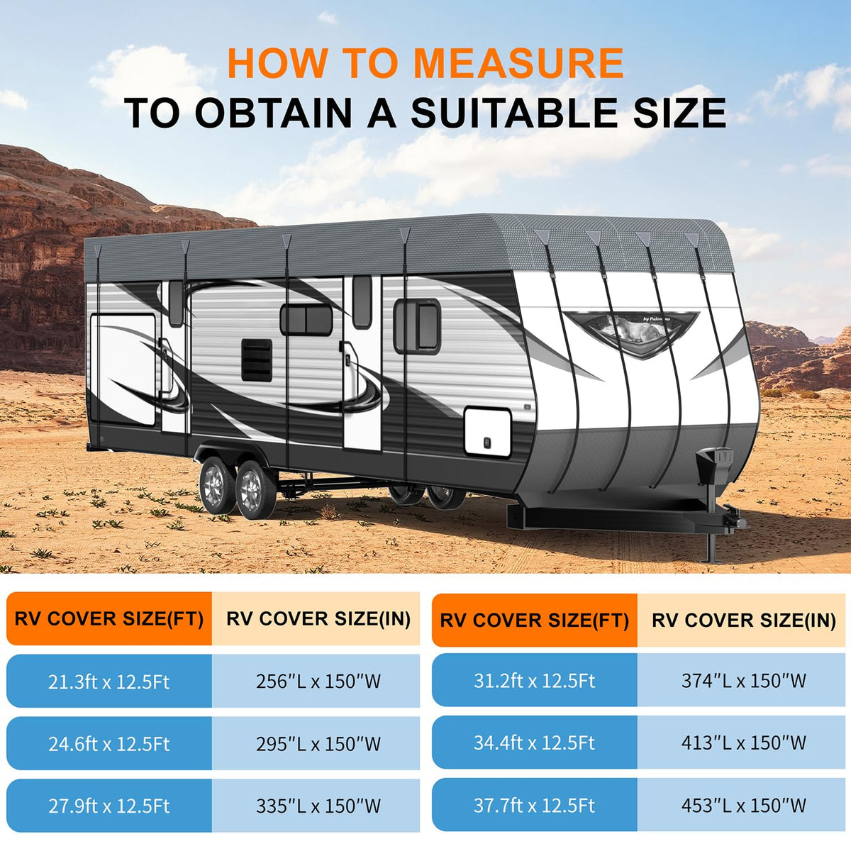 Heavy Duty Waterproof RV Roof Cover H949