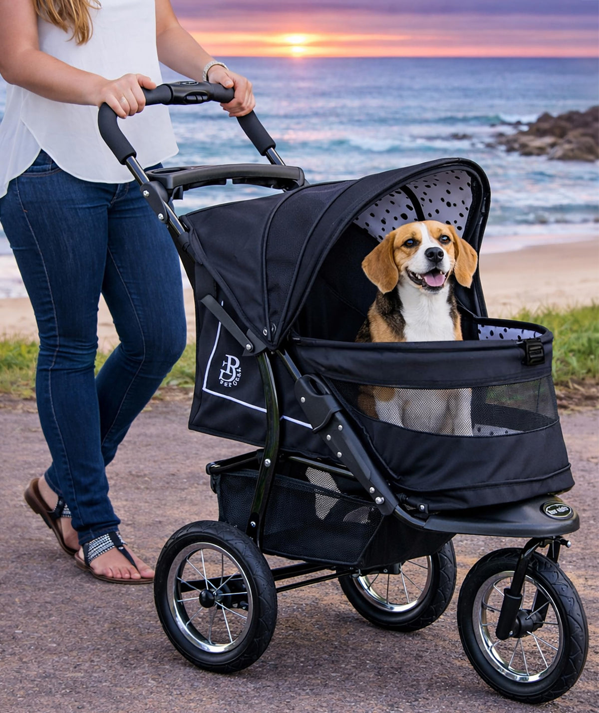 Spotted Pet Stroller U34131