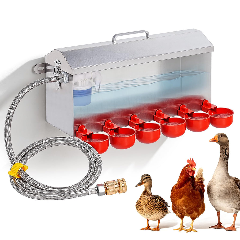 1.5 Gallon Metal Automatic Chicken Waterer E234