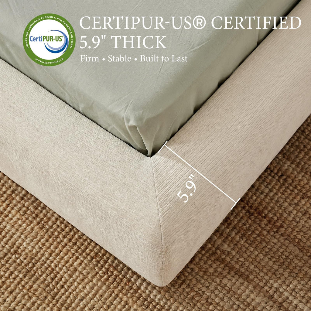Queen Size Upholstered Bed Frame U800640