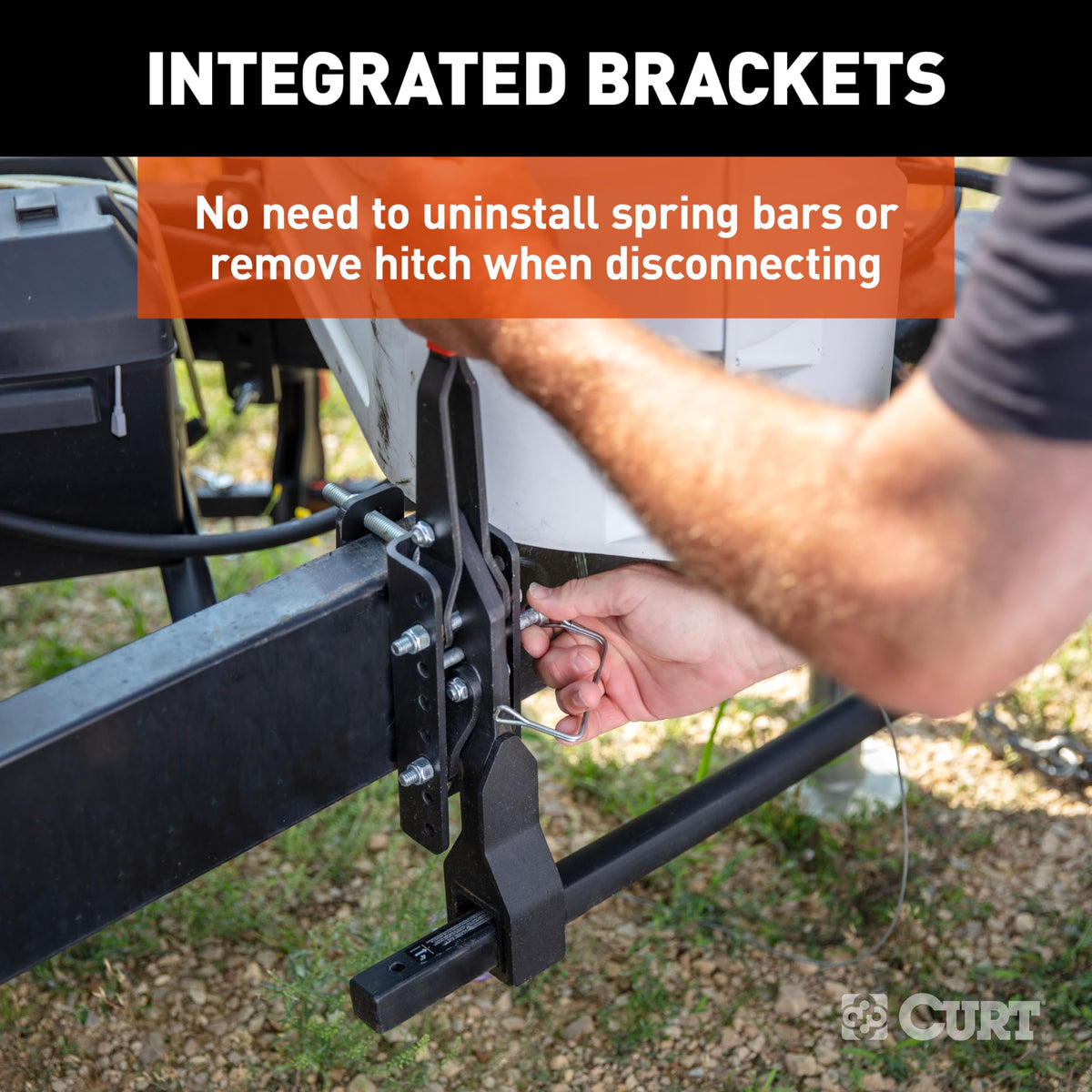 10,000 lb Trailer-Mounted Weight Distribution Hitch F125