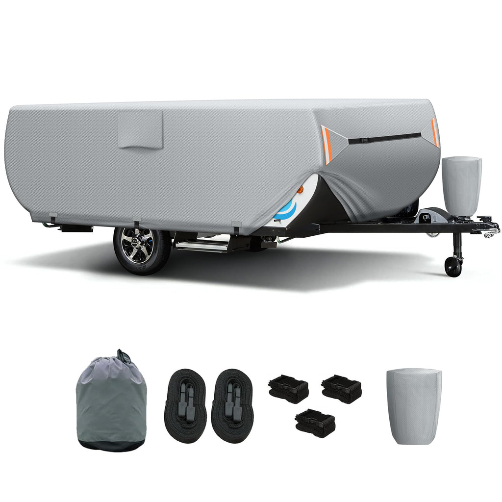 7 Layers Ripstop Waterproof Pop Up Camper Cover Fits 14' - 16' Trailers U4264
