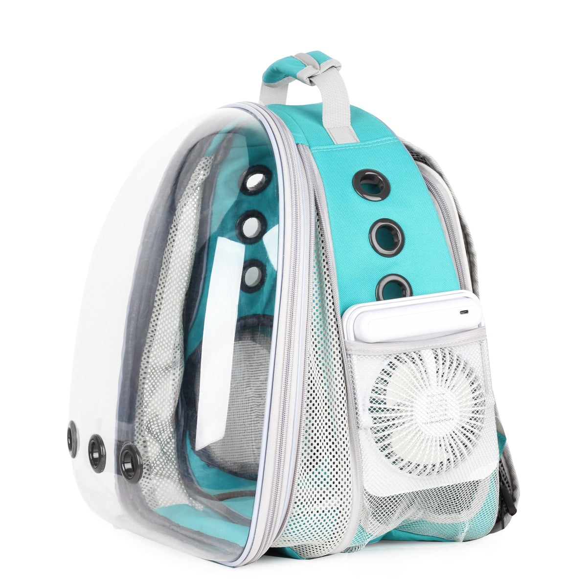 Expandable Cat Backpack with Mini Fan K410281
