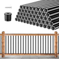 101 Pack 26" x 3/4" Black Round Aluminum Balusters C6969