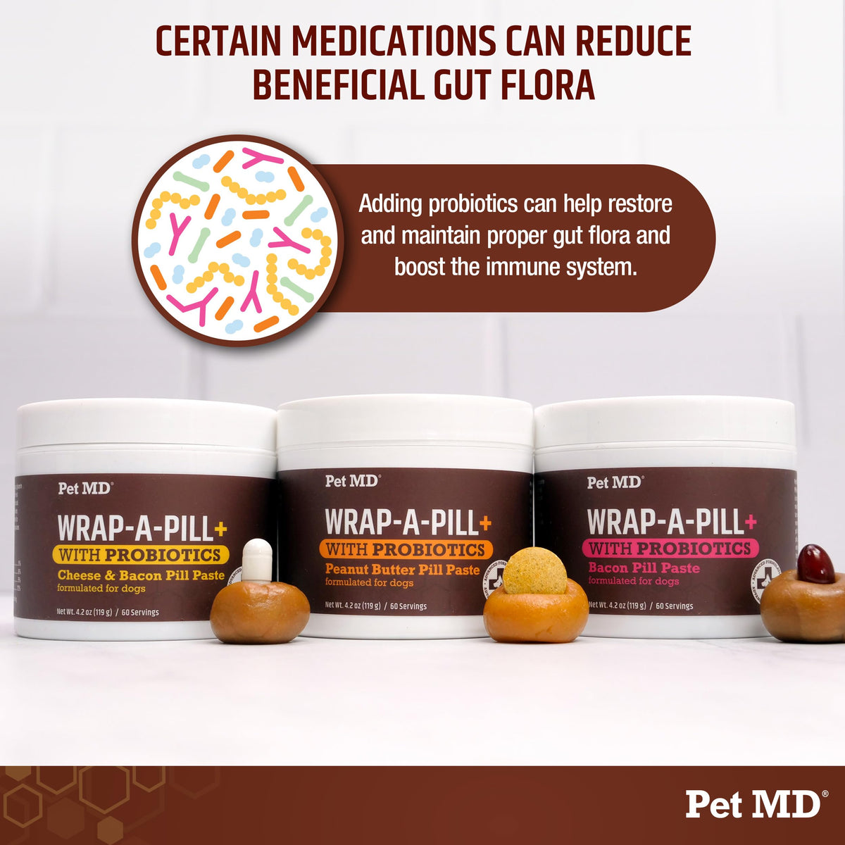 Probiotics Dog Pill Wrap 4.2oz W5961