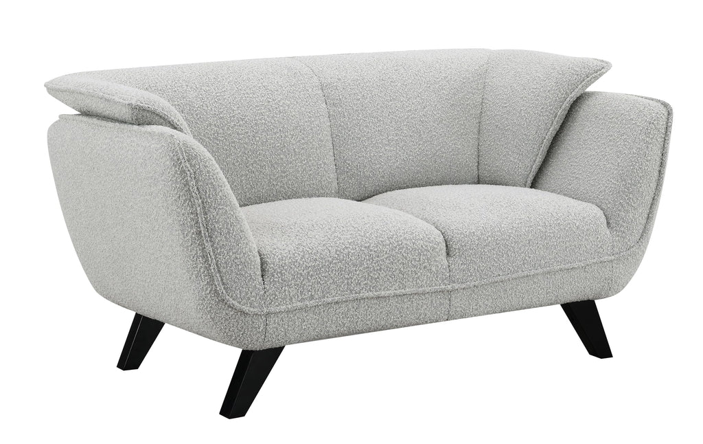 Light Gray Upholstered Loveseat U130169