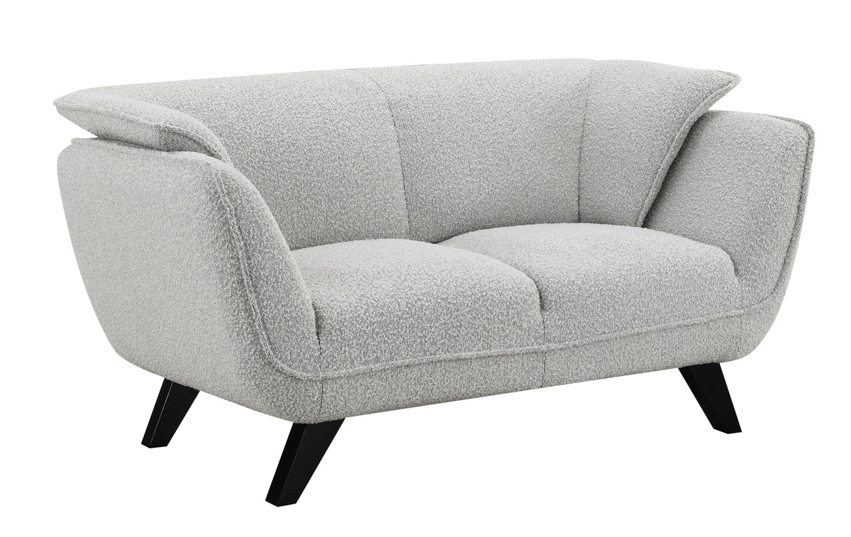 Light Gray Upholstered Loveseat U130169
