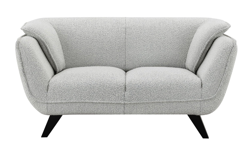 Light Gray Upholstered Loveseat U130169
