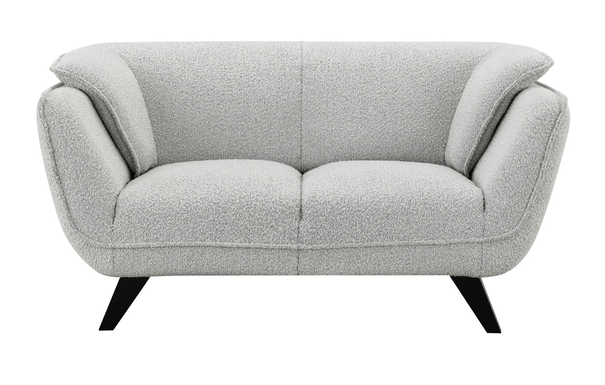 Light Gray Upholstered Loveseat U130169