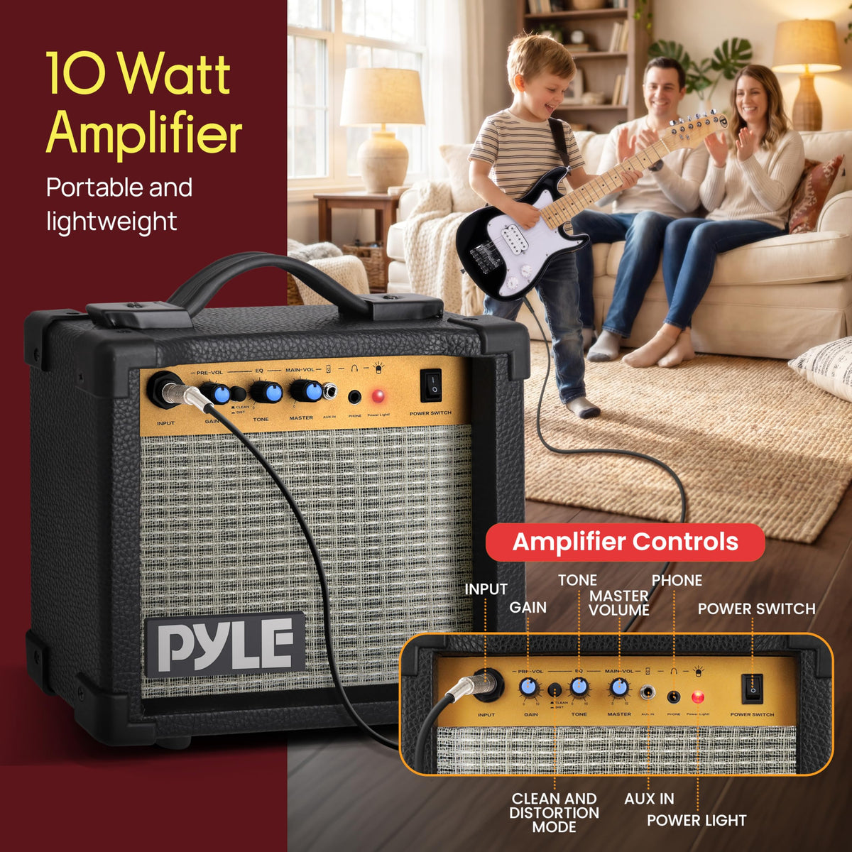 Kids Electric Guitar Starter Kit with Amplifier Z946212