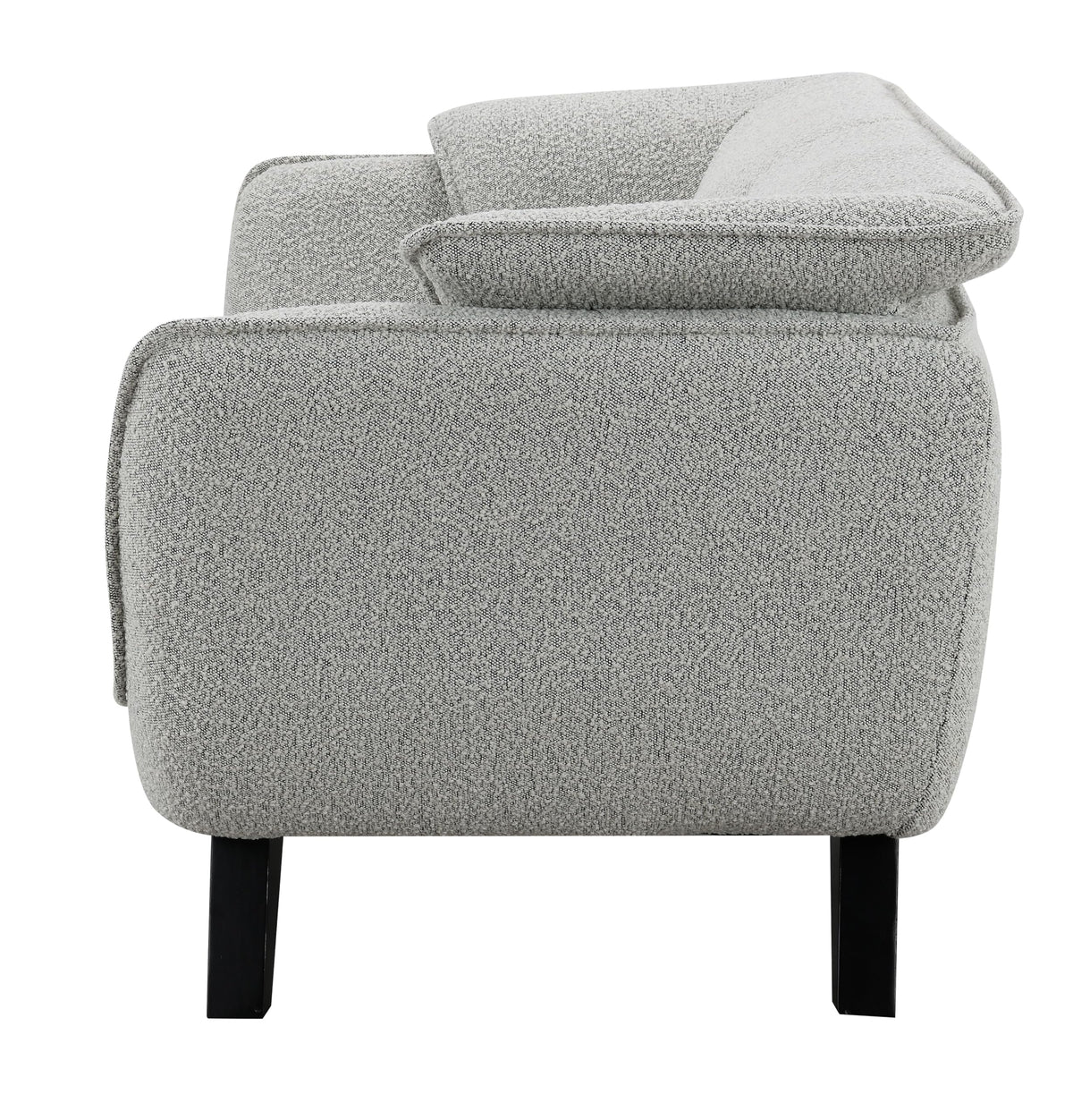 Light Gray Upholstered Loveseat U130169