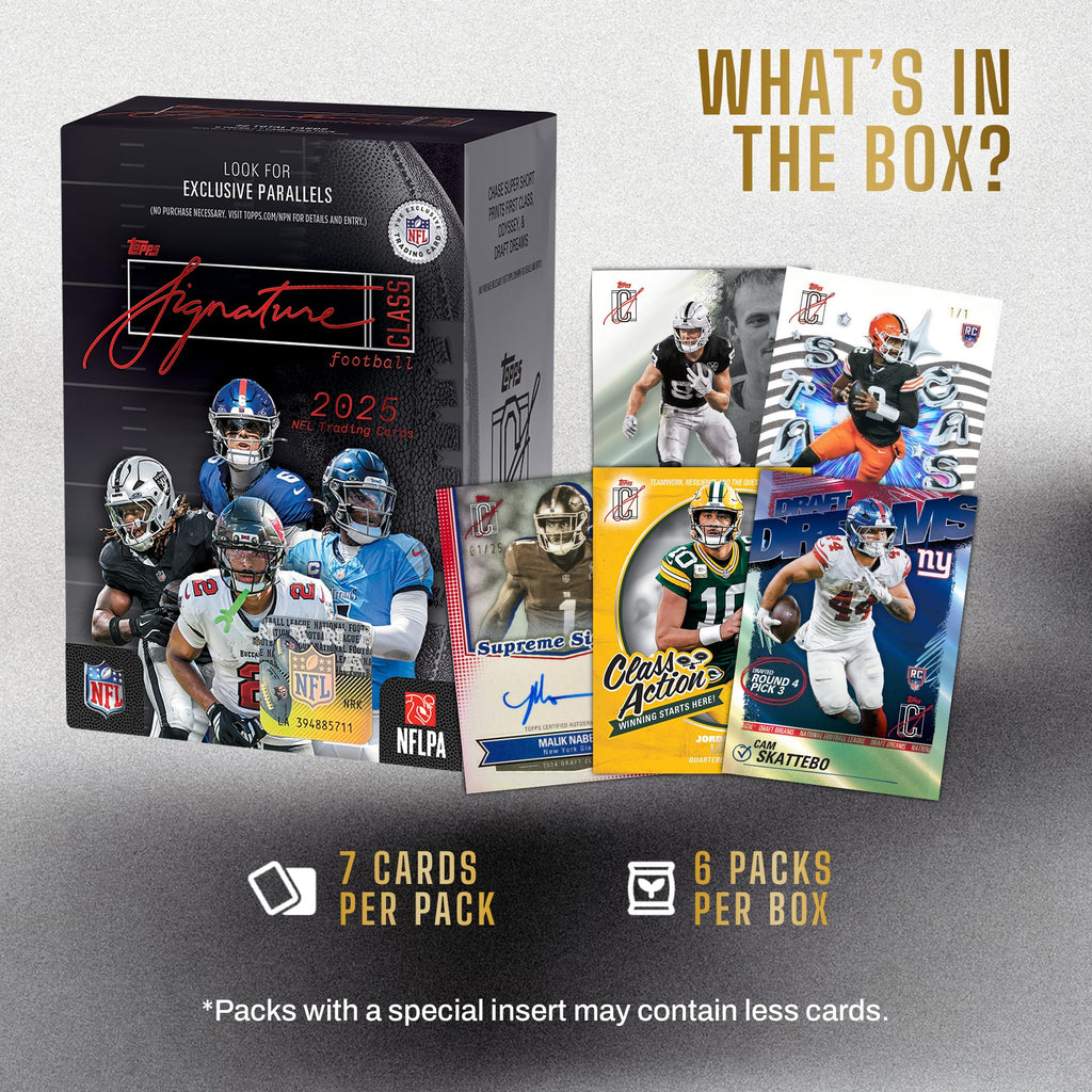 2025 Topps NFL Signature Class Football Value Box P668518