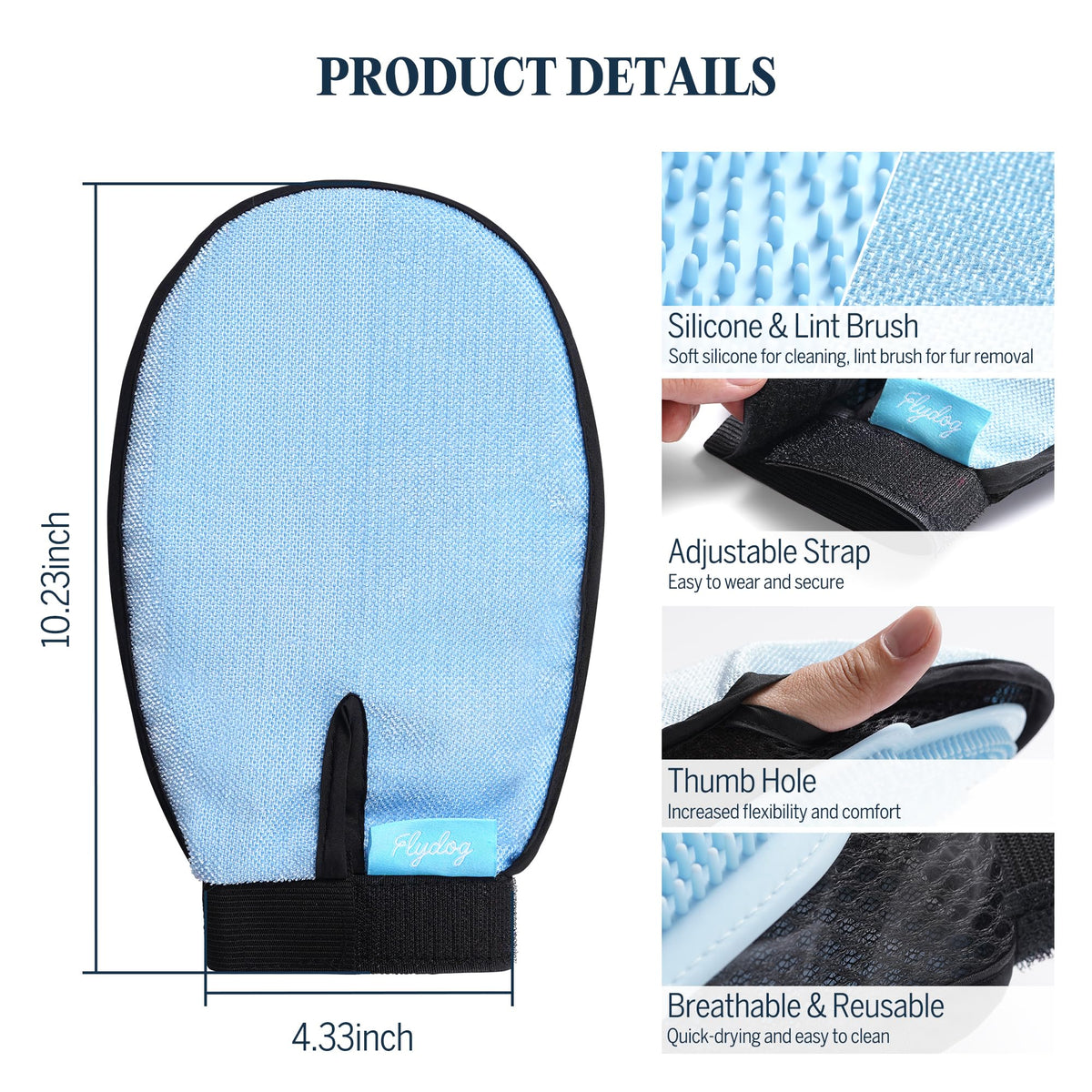 Dry Dog Shampoo with Glove No Rinse Spray Foam V71975