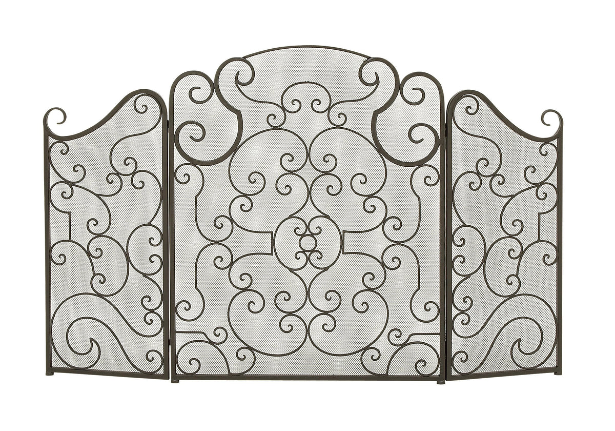 Metal 3 Panel Fireplace Screen K9157