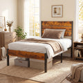 Twin Wood Bed Frame with Headboard G4100