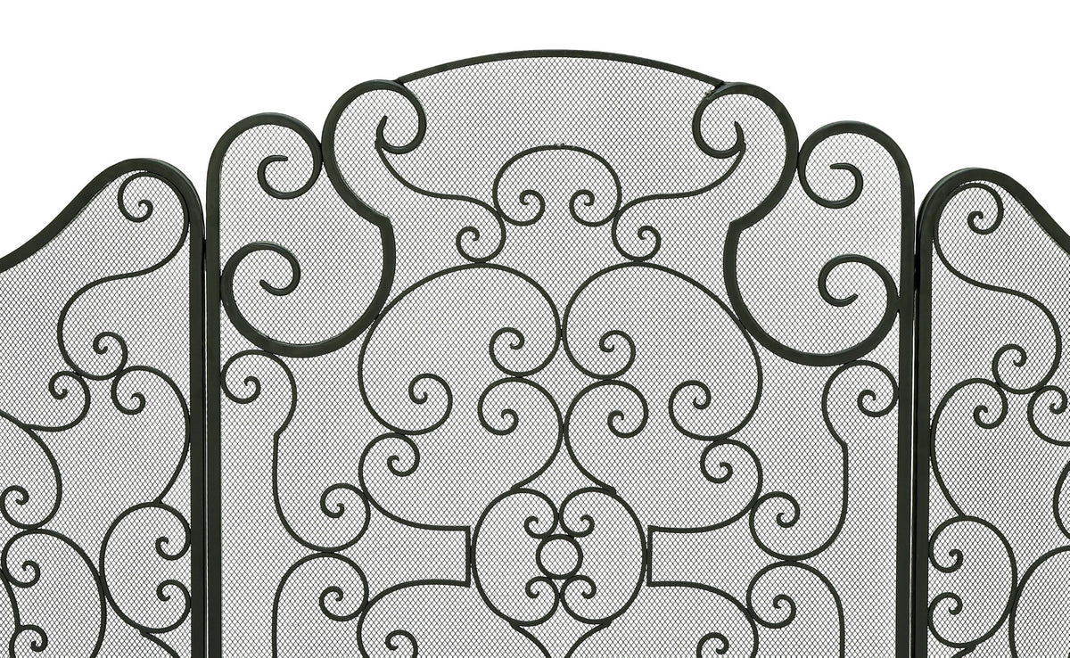 Metal 3 Panel Fireplace Screen K9157